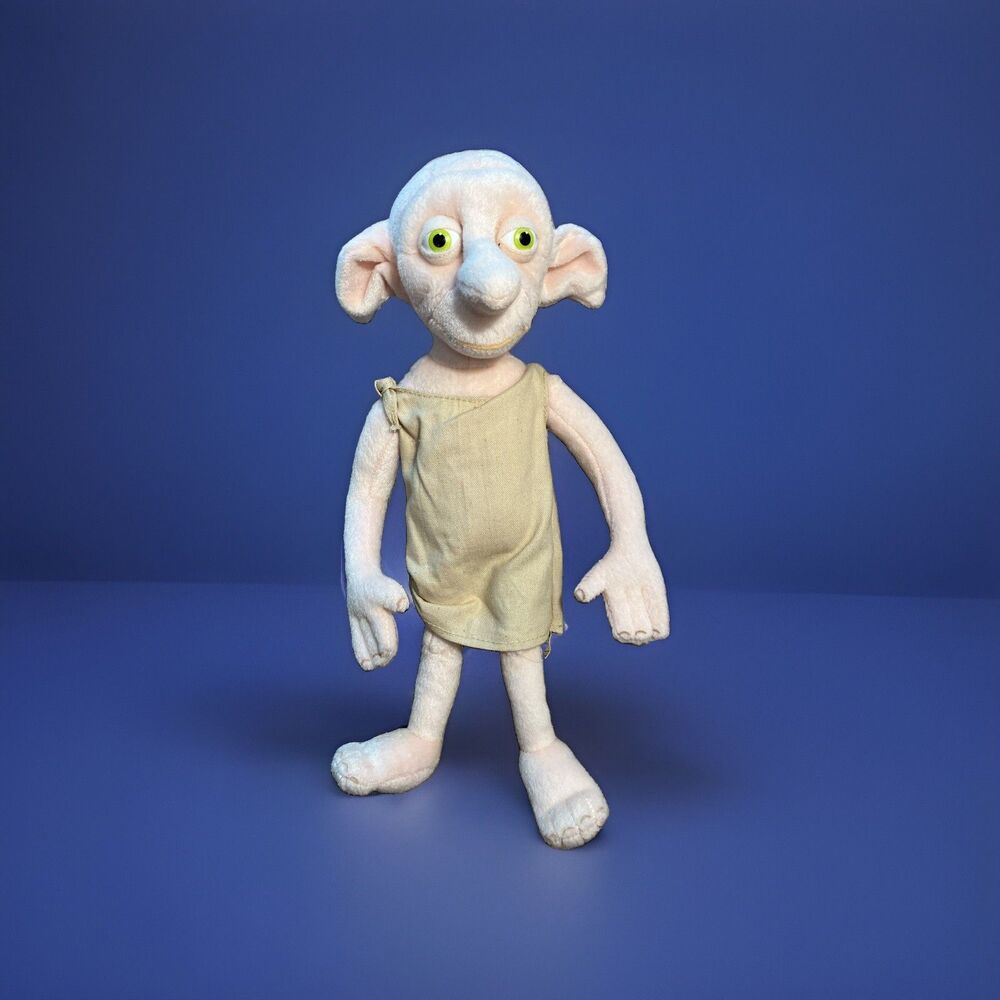 Harry Potter The Noble Collection Dobby Plush 12" Poseable Legs Preowned Exl